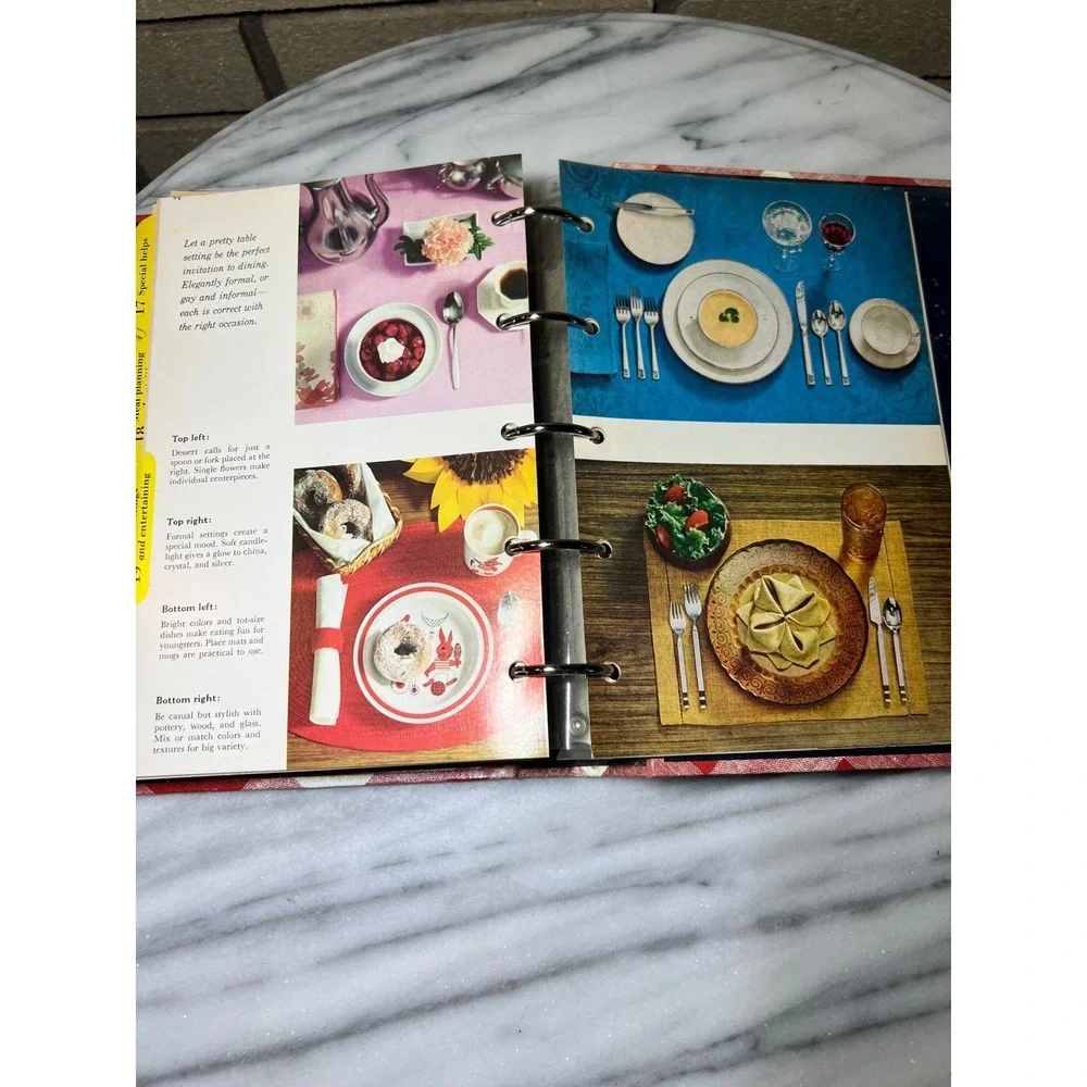Better Homes and Gardens New‎ Cook Book Vintage Gingham Plaid 5-Ring Binder